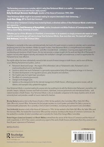 How Parliament Works by Nicolas Besly - used book at Perkology Books