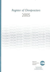 Register Of Chiropractors 2005 :