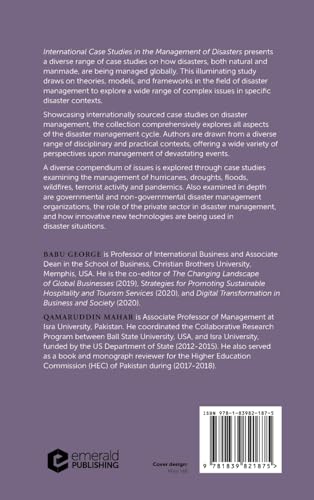 International Case Studies in the Management of Disasters: Natural - Manmade Cal by Babu George - used book at Perkology Books