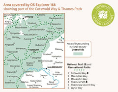 Stroud, Tetbury & Malmesbury Map | Weatherproof | Cotswolds | Ordnance Survey |  by Ordnance Survey - used book at Perkology Books