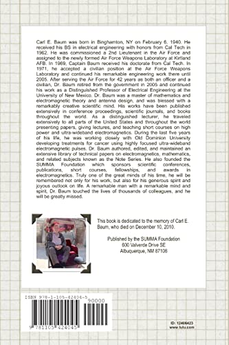 THE SINGULARITY EXPANSION METHOD IN ELECTROMAGNETICS by Carl E. Baum - used book at Perkology Books