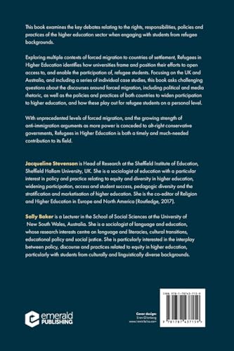 Refugees in Higher Education: Debate, Discourse and Practice (Great Debates in H by Jacqueline Stevenson - used book at Perkology Books
