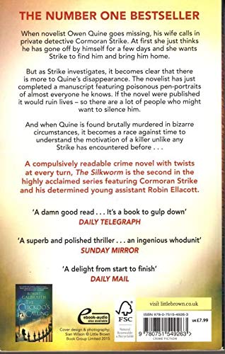 The Silkworm: Cormoran Strike Book 2 by Robert Galbraith - used book at Perkology Books