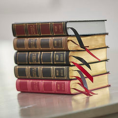 NKJV, Compact Center-Column Reference Bible, Leathersoft, Brown, Red Letter by Thomas Nelson - used book at Perkology Books