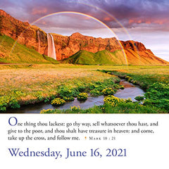 365 Bible Verses-A-Year Page-A-Day Calendar 2021 Workman Calendars by Workman Calendars - used book at Perkology Books