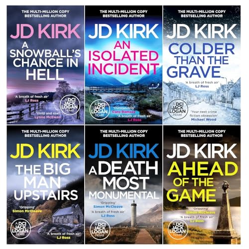 DCI Logan Crime Thrillers 7-12 Books Collection Set By JD Kirk
