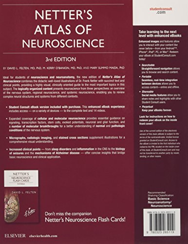 Netter's Atlas of Neuroscience, 3e (Netter Basic Science) by David L. Felten MD  PhD - used book at Perkology Books