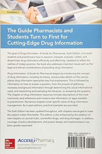 Drug Information: A Guide for Pharmacists, Sixth Edition (A & L ALLIED HEALTH) by Patrick M. Malone - used book at Perkology Books