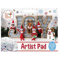 The Elf on the Shelf Artists Pad - 24 Colouring Pages and Lots of Reusable Stickers