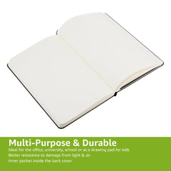 Amazon Basics A5 Classic Notebook, Journal Notepad for Office, School,