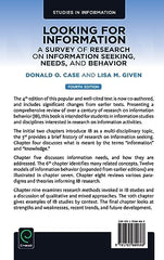 Looking for Information: A Survey of Research on Information Seek by Donald O. Case - used book at Perkology Books