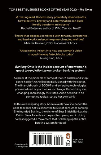 Banking On It: How I Disrupted an Industry and Changed the Way We Manage by Anne Boden - used book at Perkology Books