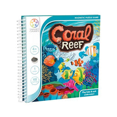 SmartGames - Coral Reef, Magnetic Puzzle Game with 48 Challenges, 4+ Years