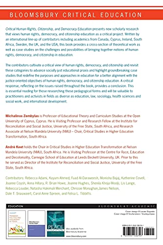 Critical Human Rights, Citizenship, and Democracy Education by Michalinos Zembylas - used book at Perkology Books
