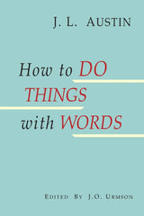 How to Do Things with Words by J L Austin - used book at Perkology Books