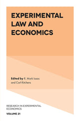 Experimental Law and Economics (Research in Experimental Economics, 21) [Hardcov by R. Mark Isaac - used book at Perkology Books