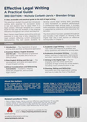 Effective Legal Writing: A Practical Guide by Nicholas Corbett-Jarvis Brendan Grigg - used book at Perkology Books