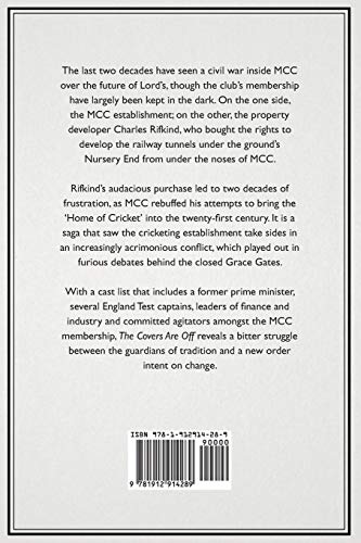 The Covers Are Off: Civil War at Lord's by Charles Sale - used book at Perkology Books
