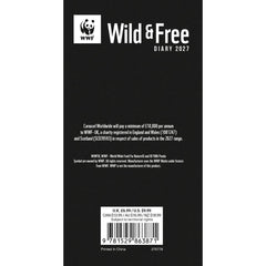 Carousel Worldwide 2027 WWF Wild & Free Slim Diary, Week to View, Deluxe