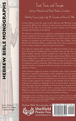 Text, Time, and Temple: Literary, Historical and Ritual Studies by Francis Landy - used book at Perkology Books