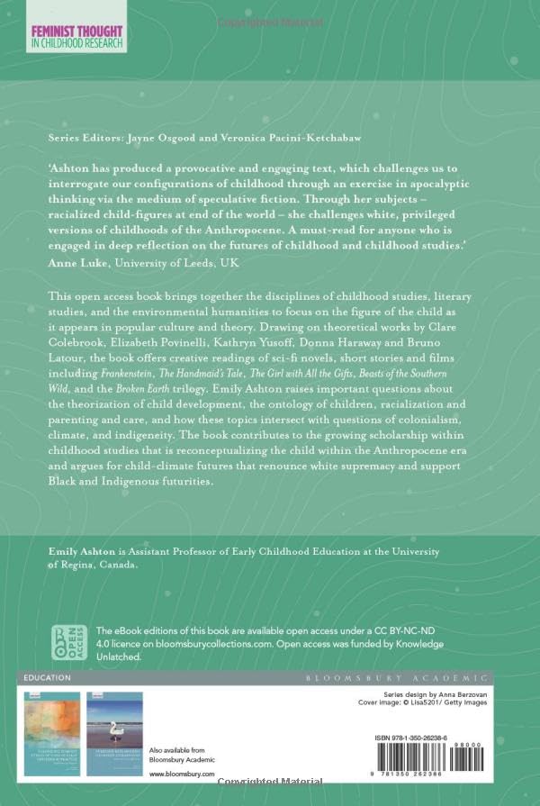 Anthropocene Childhoods: Speculative Fiction, Racialization, and Climate Crisis by Emily Ashton - used book at Perkology Books