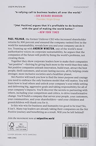 Net Positive: How Courageous Companies Thrive by Giving More Than They Take by Paul Polman - used book at Perkology Books