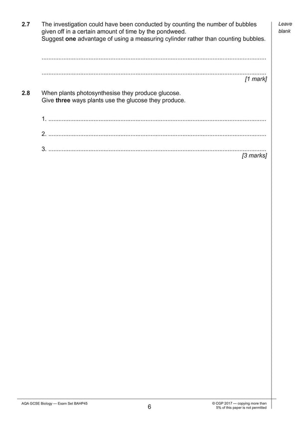 GCSE Biology AQA Practice Papers: Higher Pack 1: for the 2024 and 2025 exams by CGP Books - used book at Perkology Books