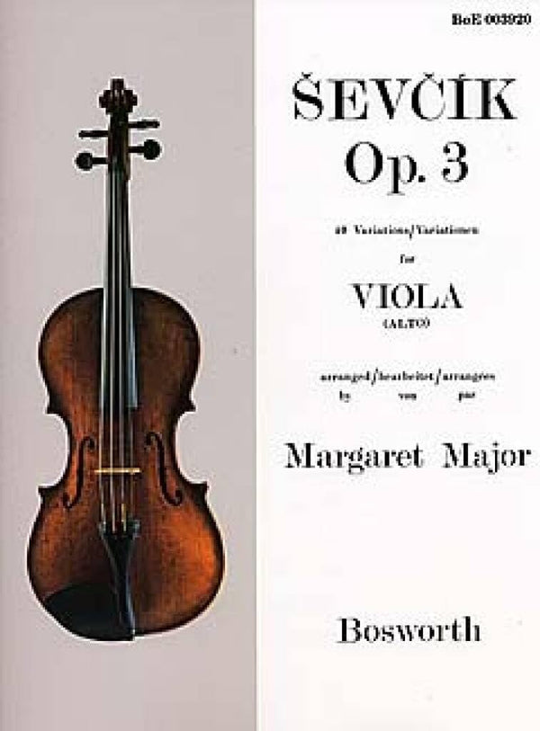 40 Variations Op.3: Arranged by Margaret Major by Otakar Sevcik - used book at Perkology Books
