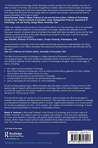 Environmental Criminology: Evolution, Theory, and Practice [Paperback] Andresen, by Martin A Andresen - used book at Perkology Books