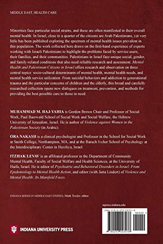 Mental Health and Palestinian Citizens in Israel (Indiana Series in Middle East  by Itzhak Levav - used book at Perkology Books