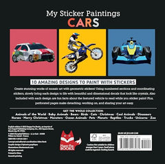 My Sticker Paintings: Cars: 10 Magnificent Paintings (Happy Fox Books) by Logan Powell - used book at Perkology Books