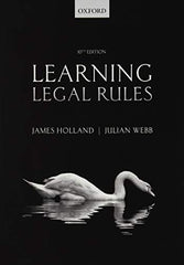 Learning Legal Rules: A Students' Guide by James Holland - used book at Perkology Books
