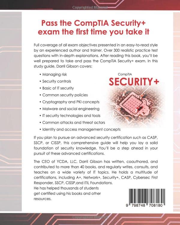 CompTIA Security+ Get Certified Get Ahead: SY0-601 Study Guide