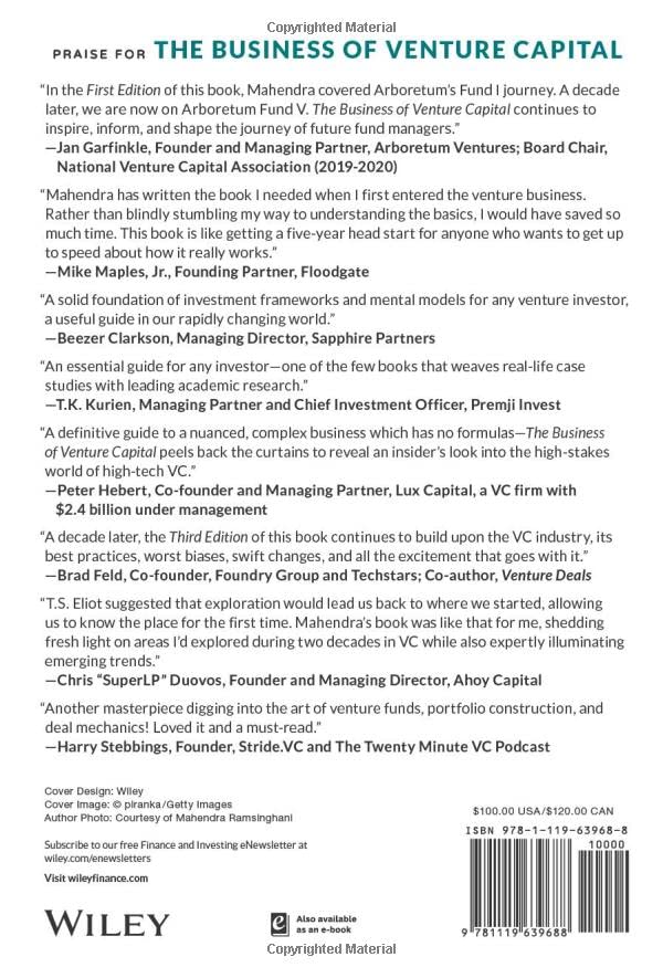 The Business of Venture Capital: The Art of Raising a Fund