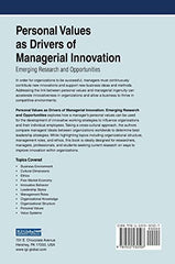 Personal Values as Drivers of Managerial Innovation: Emerging Research and Oppor
