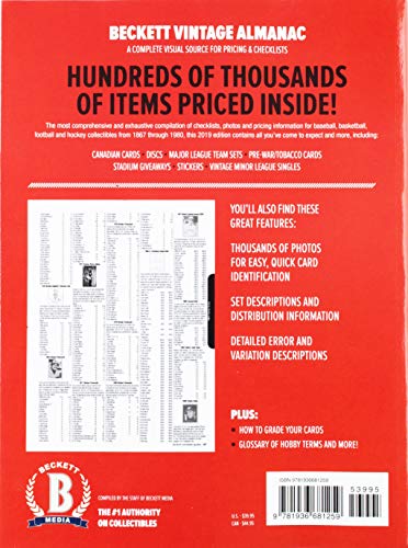 Beckett Vintage Card Almanac# 5 2019 Edition (Beckett Vintage Almanac)