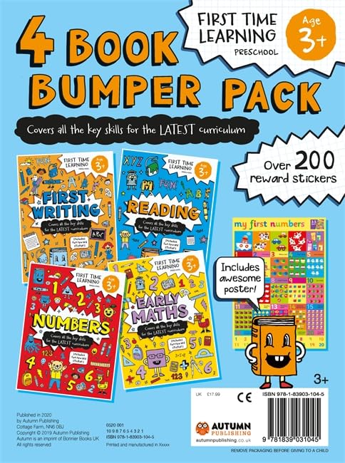 4 Book Bumper Pack 3+ (First Time Learning 3+)