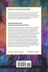 Academic Speaking and the Boundaries of Routinized Lexical Phrases