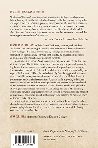 Indentured Servitude: Unfree Labour and Citizenship in the British Colonies