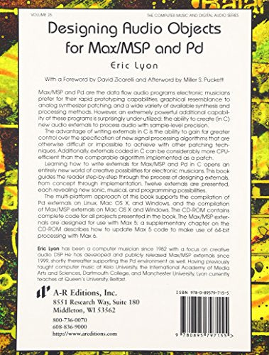 Designing Audio Objects for Max/MSP and Pd (Computer Music and Digital Audio)