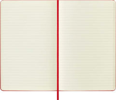 Moleskine Classic Ruled Paper Notebook, Hard Cover and Elastic Closure Journal