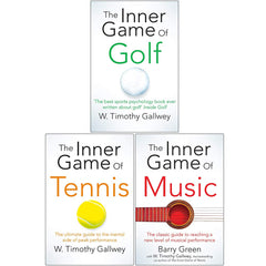 W Timothy Gallwey Collection 3 Books Set (The Inner Game of Golf, Tennis, Music)