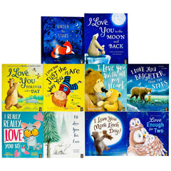 I Love You Series Children Picture 10 Books Collection Set(Moon and Black)