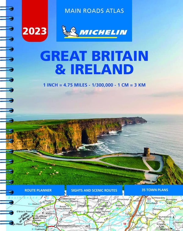 Great Britain & Ireland 2023 - Mains Roads Atlas (A4-Spiral)