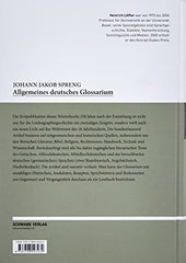 Johann Jakob Spreng, Allgemeines Deutsches Glossarium: Historisch-Etymologisches