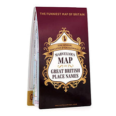 Great British Place Names Map | Funny Map & Guide | Marvellous Maps | Humour