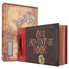 Our Adventure Book Scrapbook Photo Album,11.6x7.5 Inches 80 Pages