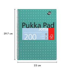 Pukka Pad, A4 Metallic Jotta Book 3 Pack – 21 x 30cm – Wirebound Notebook