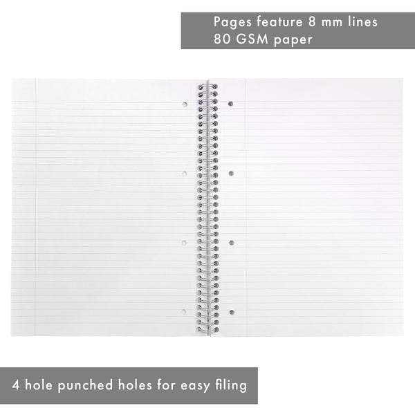Pukka Pad, A4 Metallic Jotta Book 3 Pack – 21 x 30cm – Wirebound Notebook