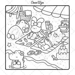 Cozy Friends: Coloring Book for Adults and Teens Featuring Super Cute Animal